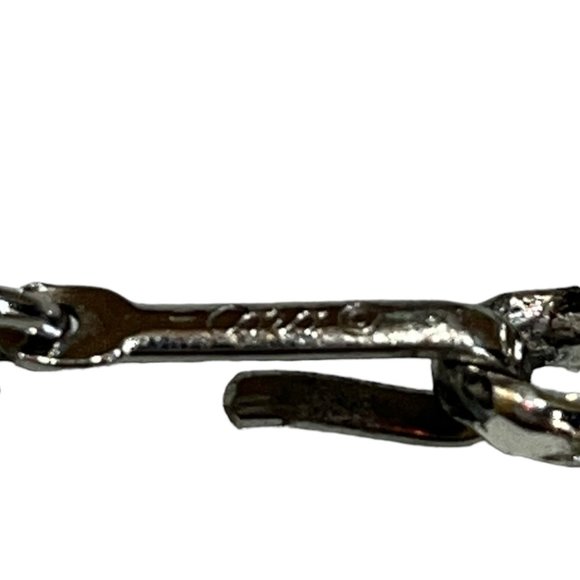 Vintage Coro Silver Tone Art Deco Maple Leaf Bracelet - Picture 8 of 8